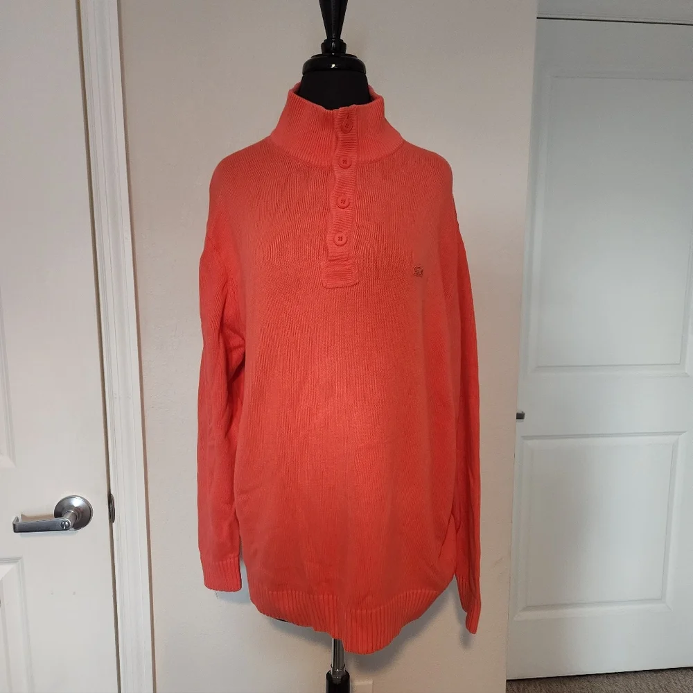 Lacoste Men's Turtleneck Sweater in Coral
